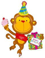 1 Foil Balloon Birthday Monkey 